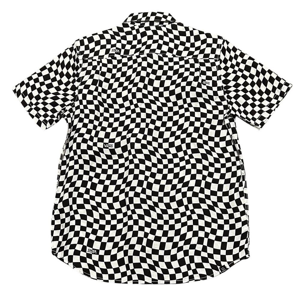 Vans Y2K Grunge Checkered Button Up Men's Shirt NWT Size S New - Picture 2 of 8